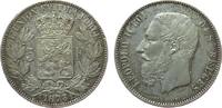 Belgien 5 Francs 1873 Ag Leopold II, winzige Randfehler vz 48.67 US$  zzgl. 4.54 US$ Versand