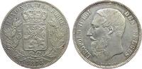Belgien 5 Francs 1873 Ag Leopold II (1865-1909), kleine Randfehler vz 48.89 US$  zzgl. 4.56 US$ Versand