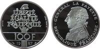 Frankreich 100 Francs 1987 Ag Lafayette, Piedfort pp 37.86 US$35.96 US$  zzgl. 4.54 US$ Versand