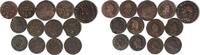 Frankreich Kupfer Louis XIIII bis Louis XVI. Lot 13 Münzen 1655-1780 unterschiedliche Erhaltungen
