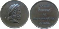 Medicina in nummis Medaille Bronze Paris - auf die Medizinische Gesellschaft, Société Médicale de Paris - 2ème Arrondissement, Büste des Aesculaps nach link -
