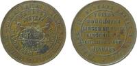 Belgien Werbemarke Bronze St. Gall - la Cometesse de Flandre, Fabrik für Gardinen etc., Rideaux brodes, St. Gall - rue du Marche aux Poulets 44, zw -