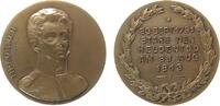 Personen Medaille Bronze Körner Theodor (1791-1813) - auf seinen Tod am 26. August 1813, Befreiungskriege und ihre Jubiläen, deutscher Dichter un -