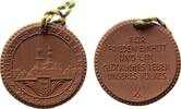 Porzellan Medaille Böttger Steinzeug Radeberg Heimatfest, ca. 36,8 MM, braun -