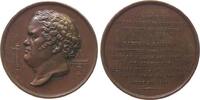 Frankreich Medaille Bronze Brisson Barnabe (1777-1828) - auf seinen Tod, französischer Ingenieur, Büste nach links / Mehrzeiler, v. Domard, ca. 51,5 -