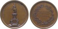 Niederlande Medaille Bronze William III. (1849-1890) - auf die Einweihung des Denkmals von Willem II, Denkmal / Mehrzeiler im Kranz, v. Georges und -
