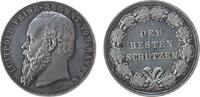 Schützen Schießprämie Silber Luitpold (1821-1912) - dem besten Schützen, Prinzregent von Bayern, v. A. Börsch, ca. 40 MM, ca. 34,5 Gramm, winzige Rand -