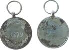 Schützen tragbare Medaille Bronze versilbert Neuhaus (Oste) - auf das Schützenfest, Prämien-Schuss, beiderseits Gravur, ca. 29 MM, Versilberung teilweise a -