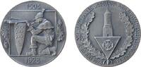 Schützen Medaille Silber Geislingen - auf das 32. Württembergische Landes- und 425jährige Jubiläumsschießen, Schütze mit Armbrust und Wappen / Tur -