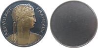Frankreich Medaille Bronze Republique Francaise, belorbeertes Brustbild nach rechts, einseitig, v. Delannoy, ca. 68 MM, ca. 140 Gramm -