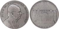 Vatikan Suitenmedaille Silber Pius XI. (1922-39) - Urbis et Orbis Centrum, Brustbild nach rechts / Ansicht des Petersdomes, v. Hartig / Placht, ca. 40 -