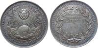 Paris Medaille Bronze versilbert Paris - Landwirtschaftsakademie, ACADEMIE NATIONALE AGRICOLE MANUFACTURIERE ET COMMERCIALE, Sonne über Erdball -