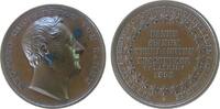 vor 1914 Medaille Bronze Karl Leopold Friedrich (1830-1852) - auf seinen Tod, gestiftet vom badischen Kunstverein, Carlsruhe, Büste nach rechts / -
