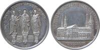 Reformation / Religion Medaille Silber Würzburg Bistum - auf die 1000-Jahrfeier, Georg Anton von Stahl (1840-1870), Domansicht / die drei fränkischen Heiligen, -