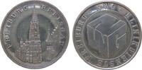Städte Medaille versilbert Freiburg (Breisgau) - auf die Klinikdienste NWG, Kirchenansicht / Firmenlogo, ca. 40 MM, ca. 18,3 Gramm -
