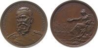 München Medaille Bronze Luitpold Prinzregent (1821 - 1912) - auf die Deutsch-Nationale Kunstgewerbeausstellung in München, Brustbild von vorn / t -