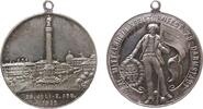 Sport tragbare Medaille Bronze versilbert Darmstadt - auf das XXI. Mittelrheinische Kreisturnfest, stehender Athlet mit Fahne und Siegerkranz mit den 4F -