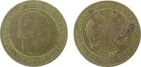 Jetons & Notgeld Werbemarke Messing Balmberger - Spiel und Rechenpfennig, Büste von Franz Josef nach rechts / Doppelköpfiger Adler mit Wappenschild, ca. 33 -