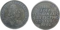 vor 1914 Medaille Silber Karl Philipp (1716-1742) - auf seinen Tod, Mannheim, Pfalz - Kurlinie zu Neuburg, Silberabschlag von den Stempeln des Dop -
