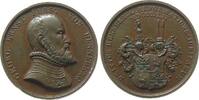 Reformation / Religion Medaille Bronze Georg Ernst Fürst - auf die 300-Jahrfeier der Reformation in Henneberg, Sachsen - Henneberg - Ilmenau, Büste nach rechts -