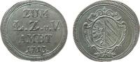 Städte Zollmarke zu 10 Kreuzer Silber Nürnberg - Losungs- Zoll- und Ungeldzeichen, Zum L.Z.u.V. AMBT 1713, ca. 24 x 25,5 MM (oval), ca. 1,9 Gramm, sehr selte -