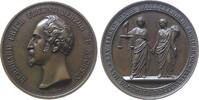 vor 1914 Medaille Bronze Bernhard II. Erich Freund (1803-1866) - auf sein 25-jähriges Regierungsjubiläum, Sachsen - Meiningen, Büste nach links / -