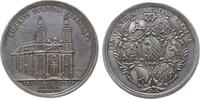 Städte Medaille Silber Nürnberg - auf die Renovierung der Egidienkirche, Kirchenansicht / Stadtwappen im Kranz der Patrizierwappen, v. M. Brunne -