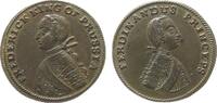 vor 1914 Medaille Bronze Friedrich II. (1740-1786) - auf die Schlacht bei Krefeld, Brustbild des Königs nach links / Brustbild des Prinzen Ferdina -