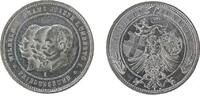 Wilhelm II. (1888-1918) Medaille Zinn Wilhelm II. (1888-1918) - auf den Friedensbund, die Büsten von Wilhelm II - Franz Joseph und Umberto gestaffelt nach links -