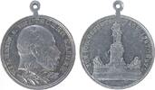Wilhelm I. (1861-1888) tragbare Medaille Aluminium Wilhelm I. (1861-1888) - auf seinen 100. Geburtstag, Büste nach rechts / Denkmal, ca. 33,5 MM -