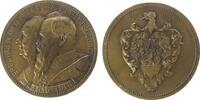Städte Medaille Bronze Erlangen - auf 100 Jahre unter dem Hause Wittelsbach, die Brustbilder von Maximilian I. und Prinz Luitpold l. nach links -