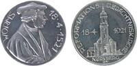 Reformation / Religion Medaille Aluminium Nürnberg, auf die Grundsteinlegung der Reformations-Gedächniskirche und die 4. Säkularfeier in Nürnberg, Brustbild Mar -