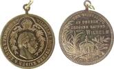 vor 1914 tragbare Medaille Bronze Wilhelm I (1797-1888) - auf seinen Tod, Büste nach rechts / Kaiserkrone, ca. 28,5 MM -