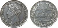 vor 1914 Medaille Silber Ernst I. (1826-1844) - auf die Huldigung der Bürgerschaft zum 25-jährigen Regierungsjubiläum, Sachsen Coburg Gotha, Büste -