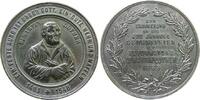 Reformation / Religion Medaille Zinn Luther Martin (1483-1546) - auf seinen 400. Geburtstag, Brustbild mit Bibel halbrechts / Mehrzeiler, ca. 48,5 MM, kleine Ra -