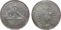 Taufe Medaille Silber Taufe, Breslau, Patengeschenk, das Jesuskind mit Reichsapfel steht im Strahlenkranz / das Jesuskind sitzt mit Kreuz und S -