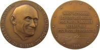 Luxemburg Medaille Bronze Schuman Robert (1886-1963), deutsch-französischer Staatsmann, auf seinen 100. Geburtstag, er wurde am 29. Juni 1886 Ewrin -