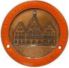 Automobile einseitige Plakette Bronze teilemailliert Frankfurt - Herbst Rallye Frankfurt 1971 - MSC - Ffm eV DMV, 68 MM, Glasur mit Fleck -
