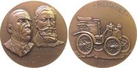 Frankreich Medaille Bronze Renault Gebrüder - französische Automobilhersteller, die Büsten von Marcel Renault (1872-1903) und Louis Renault (1877-19 -