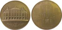 Paris Medaille Bronze Paris - Erinnerung auf die Einweihung der Nationalen Musikakademie im Jahr 1875, Gebäude von vorn / Grundriß der 1. Etage -