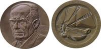 Polen Medaille Bronze Zeromski Stefan (1864-1925) - auf den 50. Jahrestag der Staatsbibliothek, Brustbild halblinks / Öllampe, Signatur: GK, ca -