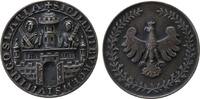 Städte Medaille Silberguß Goslar - historisches Stadtsiegel, ca. 78,5 MM, ca. 156 Gramm (.935 Silber), vier Randpunzen (Mondsichel-Krone-935-Sig -