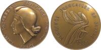 Frankreich Medaille Bronze Französische Wochen in der Schweiz - Semaines Francaises en Suisse, Kopf der Marianne nach links / Schrift und stiilisier -