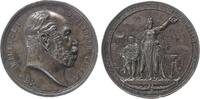 Wilhelm I. (1861-1888) Medaille Zinn Wilhelm I. (1861-1888) - auf die Gedenkfeier zu seinen 100. Geburtstag, Büste nach rechts / Germania hält Lorbeerkranz - da -