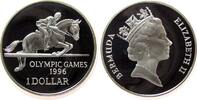 Bermuda 1 Dollar Ag Olympiade Springreiter -