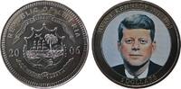 Liberia 5 Dollar -- John F. Kennedy, Farbmünze -