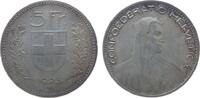 Schweiz 5 Franken Ag HMZ 1199, Patina, winzige Randfehler -