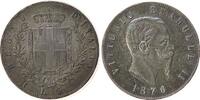Italien 5 Lire Ag Emanuel II, R (Rom) -