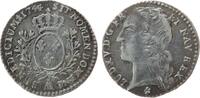 Frankreich 1/10 Ecu Ag Louis XV, A (Paris), Randfehler -