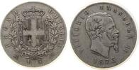 Italien 5 Lire Ag Emanuel II, M (Mailand) -